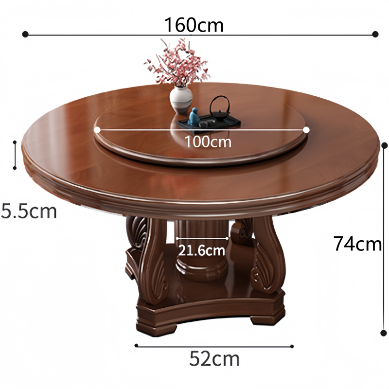 豫龙都餐桌1.6米张高清大图