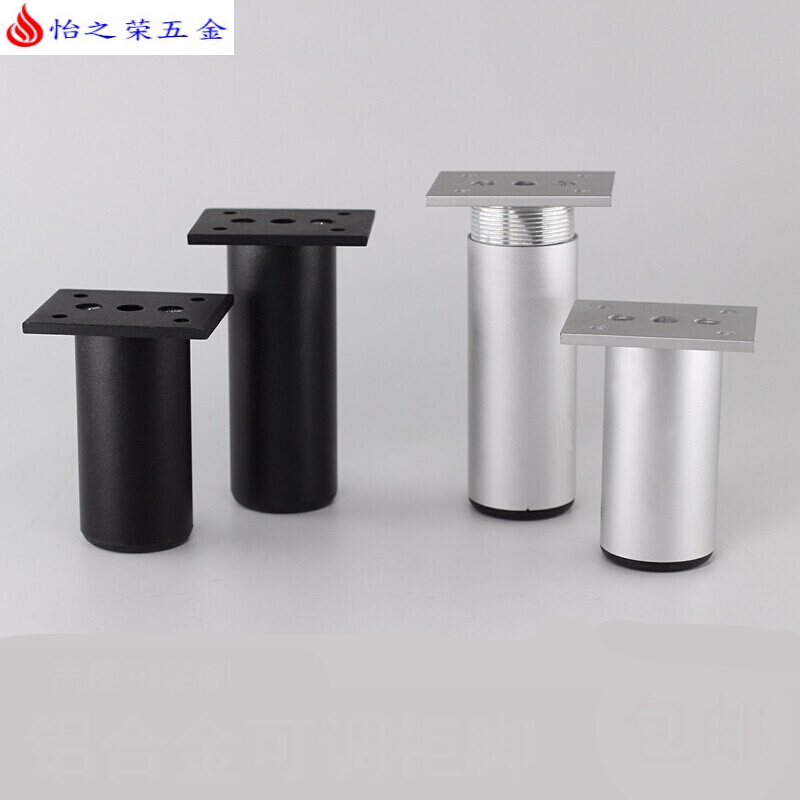 可定制铝合金橱柜腿沙发脚柜脚床头柜腿家具脚可调节磨砂银色20cm默认