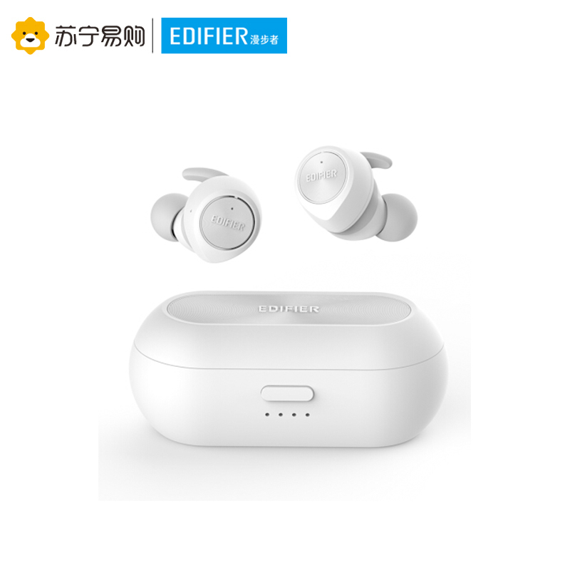 Edifier/漫步者 TWS3真无线蓝牙耳机迷你运动防水通话入耳式耳塞 白色