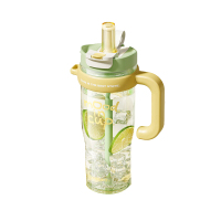 物生物(RELEA)大力水守太空杯1250ML-青梅起泡绿