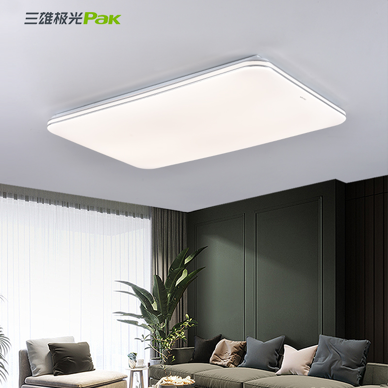 三雄极光 LED客厅灯吸顶灯北欧现代简约卧室书房餐厅超薄灯具套餐