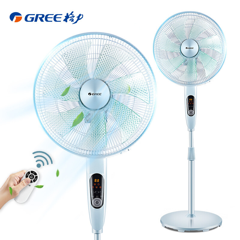 格力gree变频电风扇fdz40x65bg7落地扇遥控操作12档风速调节定时预约