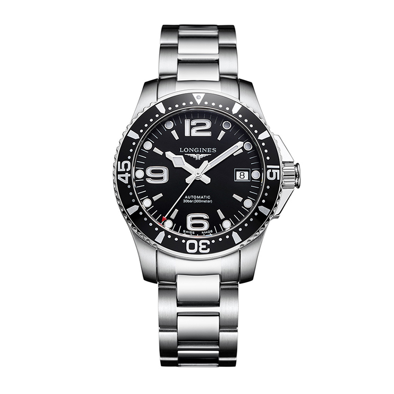 LONGINES 浪琴康卡斯潜水系列钢带男士机械表 L3.741.4.56.6