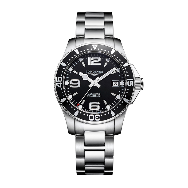 LONGINES 浪琴康卡斯潜水系列钢带男士机械表 L3.741.4.56.6