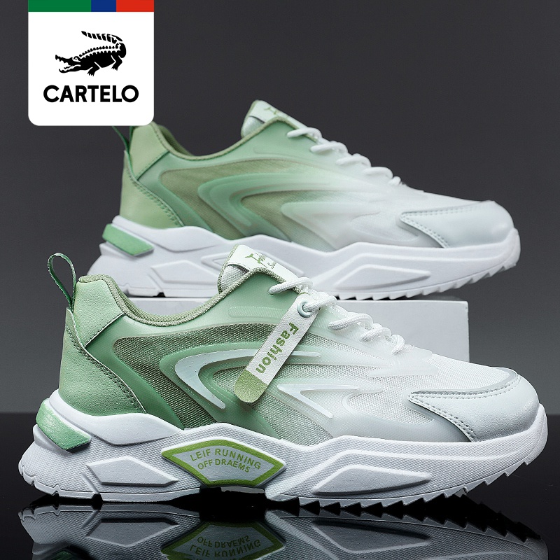 卡帝乐鳄鱼cartelo新款男鞋2022透气休闲鞋男韩版鞋子男潮流老爹鞋