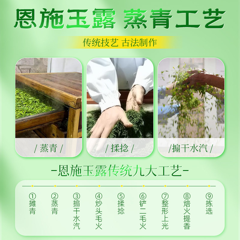 茶馬世家 恩施玉露特级绿茶 云山雅境礼盒装200g(50g*4盒)(单位:盒)高清大图