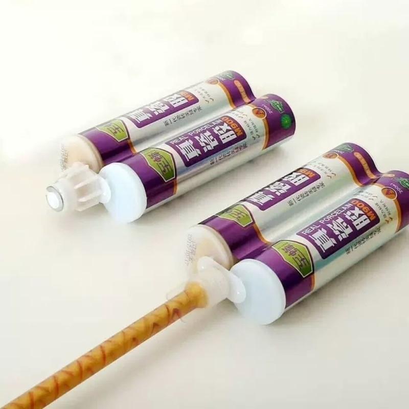 至蜂美缝瓷砖地板砖专用防水品牌十大施工工具家用真瓷胶填缝剂胶 亮白色 升级款只送胶嘴