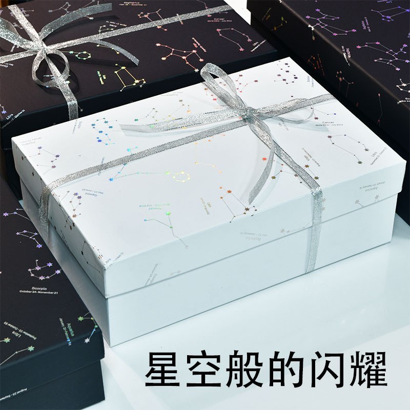圣诞节礼物盒韩版礼品盒简约小清新平安夜生日礼物口红包装盒小号