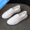 SUNTEK头层小白鞋女2023新款春秋平底鞋百搭休闲套脚两穿板鞋夏