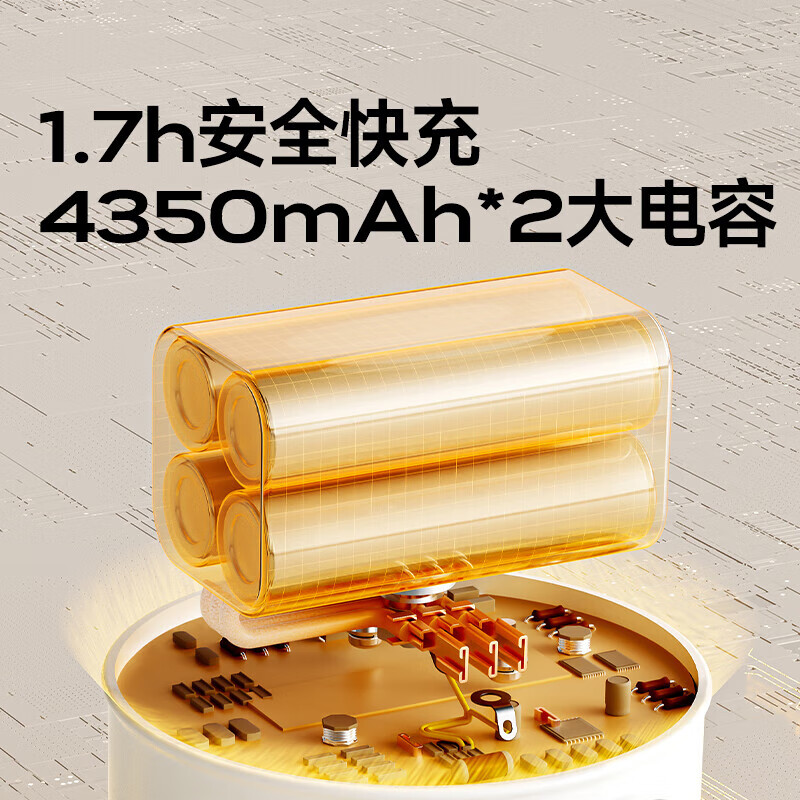 boboduck大嘴鸭便携式恒温壶 婴儿水壶保温杯外出泡奶恒温杯可烧开水 慢充 500ml BD6287高清大图