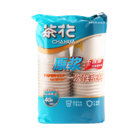 茶花 307001 原浆一次性纸杯180ML-S40