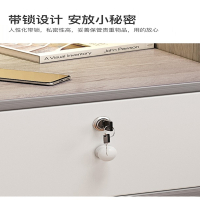 藤印象床头柜现代简约置物架简易家用卧室小柜子储物柜创意灰床边柜