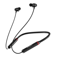 联想(Lenovo)蓝牙耳机 HE05XⅡ运动挂脖 黑色IPX5级防水汗 挂脖式蓝牙5.0耳塞 隔音降噪环绕立体声好音质