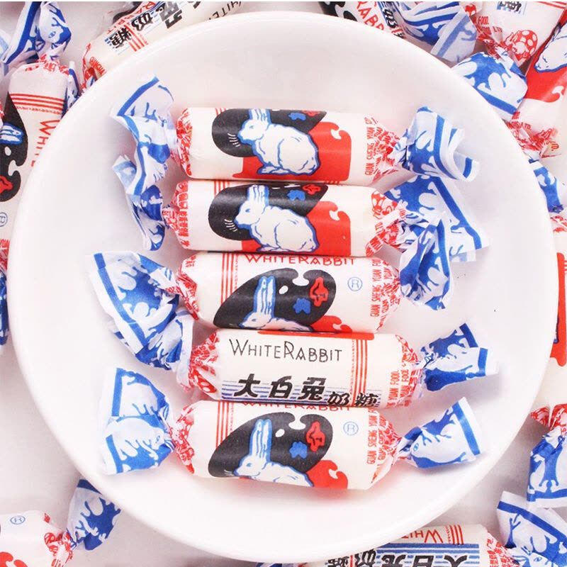 大白兔奶糖铁盒198g婚庆结婚喜糖年货礼物盒装休闲零食品图片