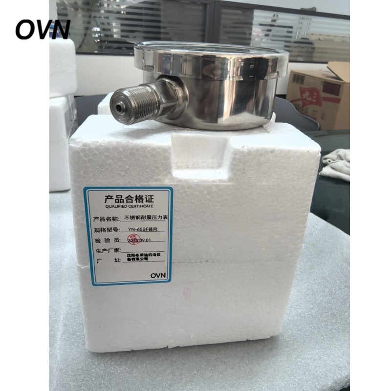 OVN 不锈钢耐震压力表 YN-60BF径向 块高清大图