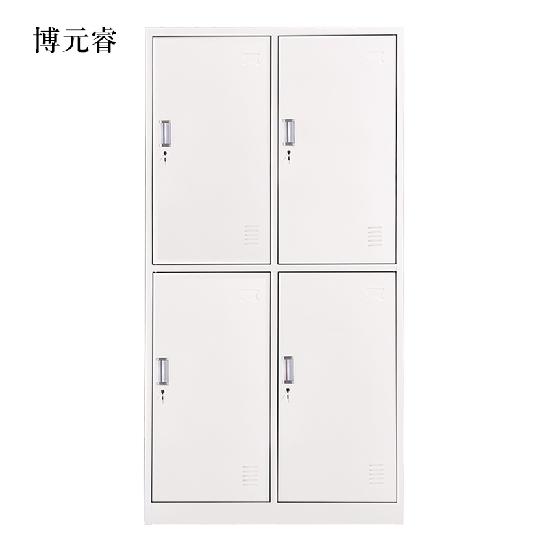 博元睿加厚四门钢制更衣柜员工柜铁皮职工储物柜