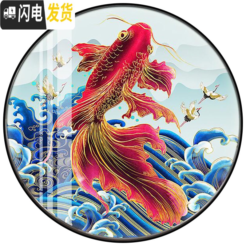 三维工匠蒙娜丽莎十字绣2019新款客厅卧室简约现代小幅小件手工自己绣满绣 印花大格4股绣[棉线]70*70cm高清大图