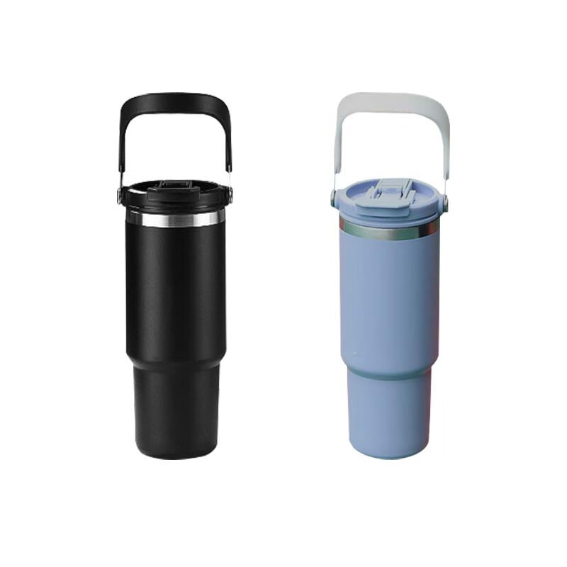 百斯克 BSK-BW250840 大容量提手车载冰霸杯 304内胆 900ml 颜色随机发货