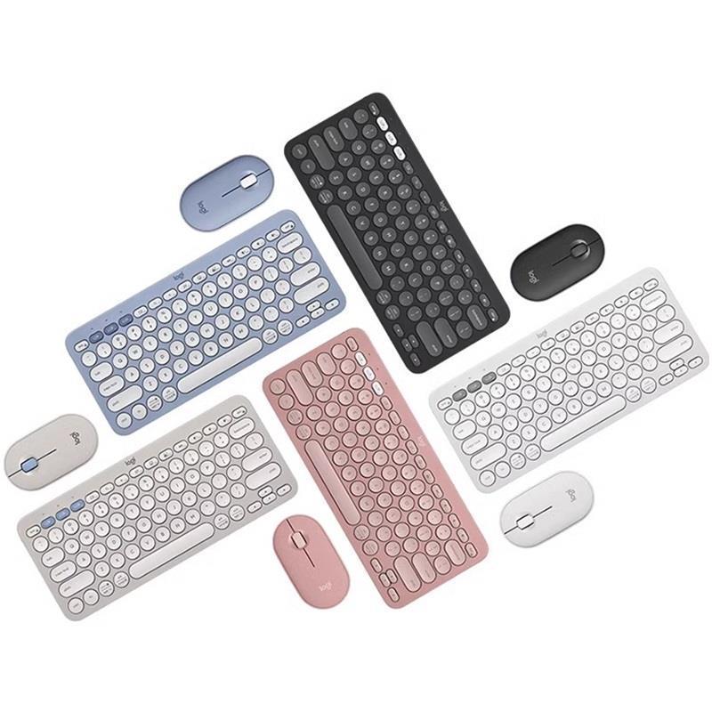 罗技(Logitech)PEBBLE 2 COMBO键鼠套装-烟云灰