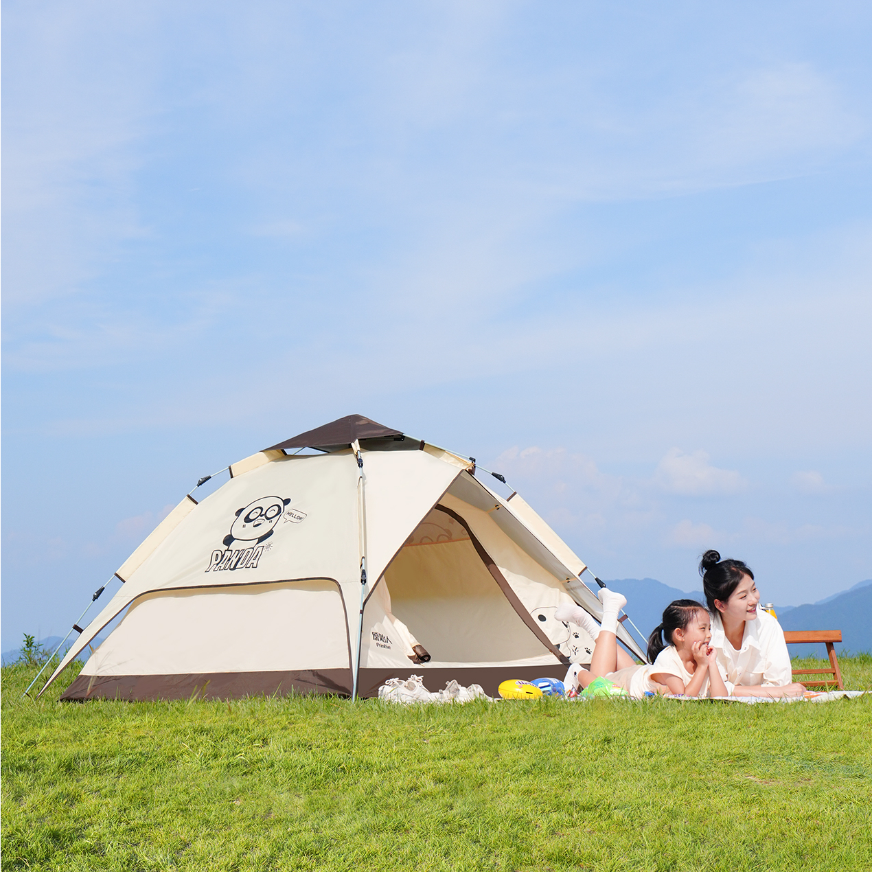 原始人 AZP帐篷-繁星卡其印花Y高清大图