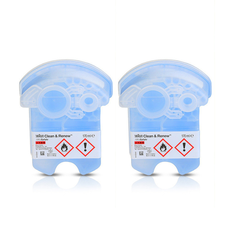 博朗(Braun)剃须刀清洁液配件两盒装CCR2清洁液2盒装 爱尔兰进口