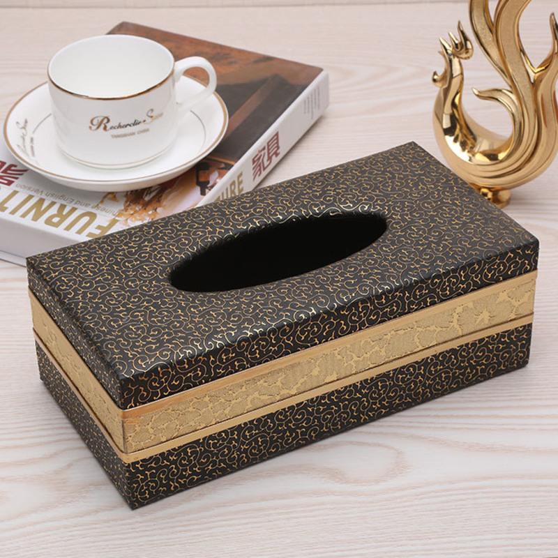 敬平欧式皮革家用纸巾盒创意客厅酒店餐巾抽纸盒可爱车载纸抽盒小号