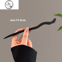 JiMi新中式桃木发簪女古风发饰木质簪子简约现代盘发发钗旗袍配饰钗子 普通木天枝加长款(20cm)