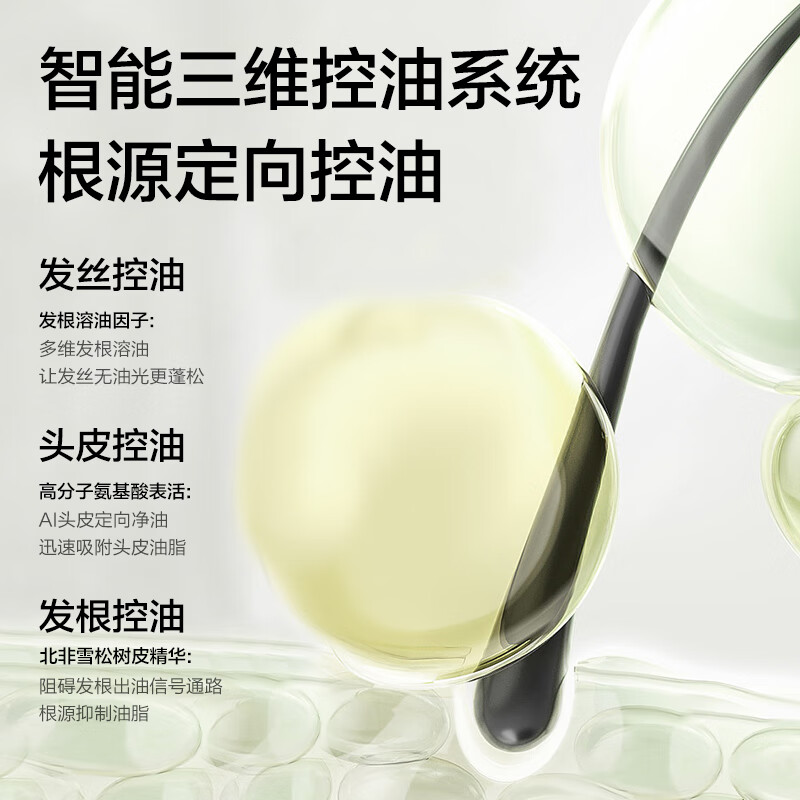 柏缇北非雪松控油蓬松洗发水 男女清爽留香氨基酸洗头露膏洗发露 505ml*1瓶高清大图