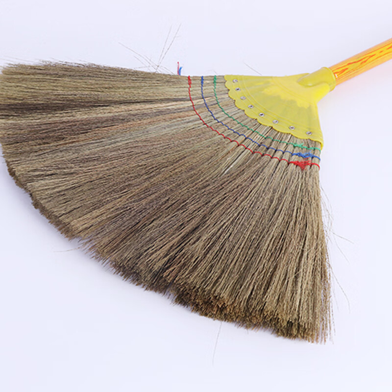 海亚森 M4012 MAX 木柄芒草白净苗植物编织扫帚(计价单位:把)黄色高清大图