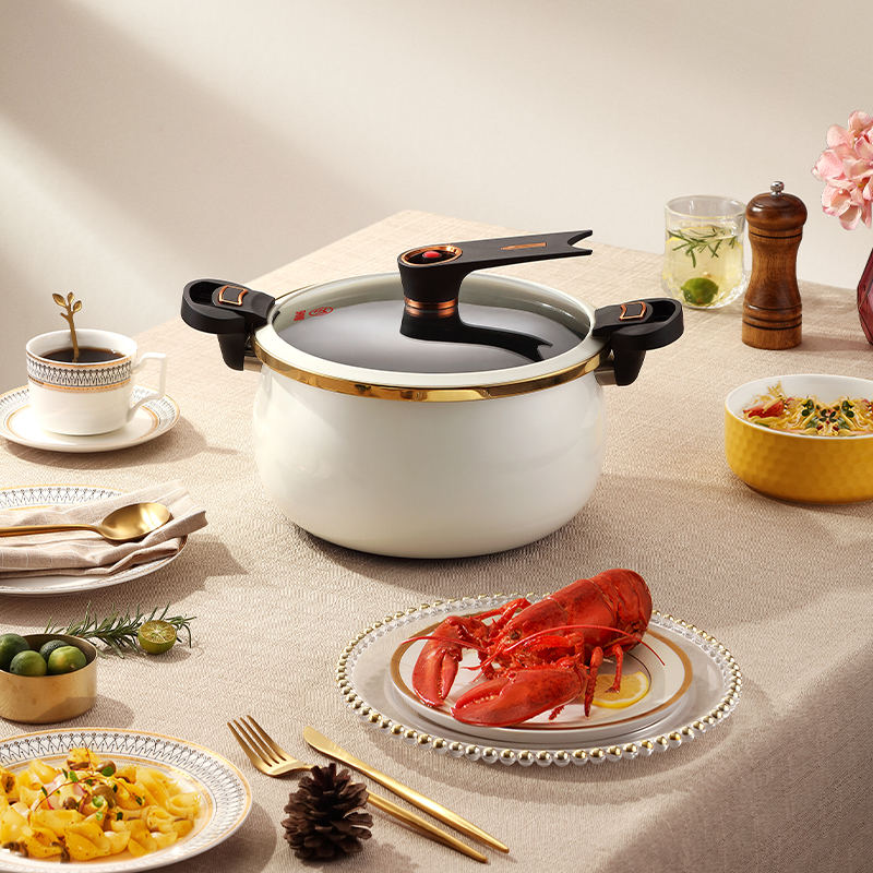 艾姆德(EMUND)珐琅微压锅 DG-FLWY27高清大图