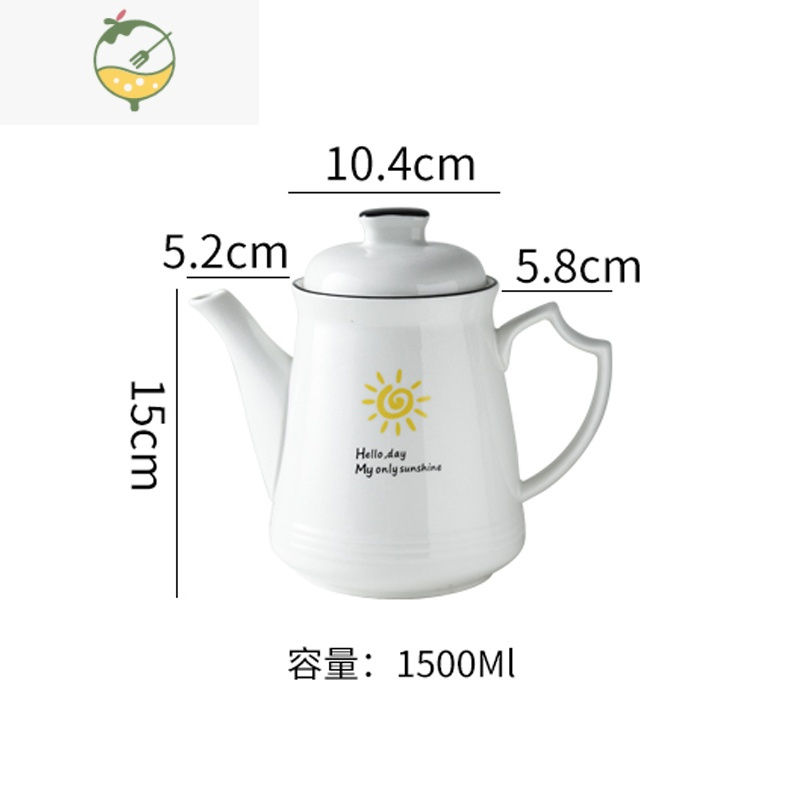 YICHENG陶瓷喝水杯套装家用 创意客厅简约北欧水具杯具杯子6只套装带托盘