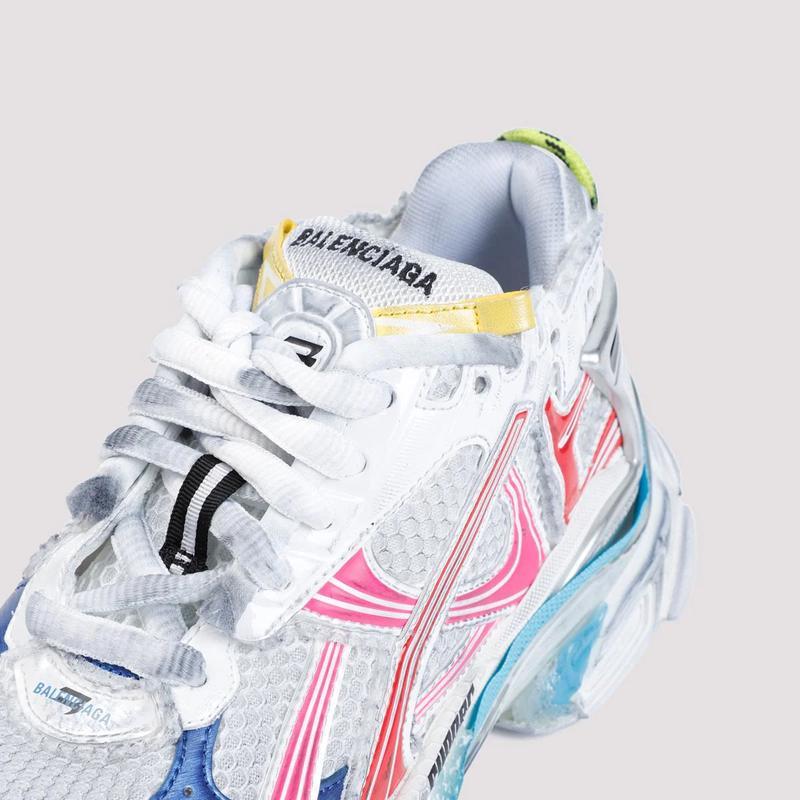 巴黎世家(Balenciaga)多彩合成橡胶底圆头女士跑步鞋轻便耐磨防滑