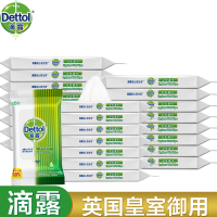 滴露 (Dettol) 卫生湿巾10片*24包 家居清洁套装成人儿童清洁便携式湿纸巾