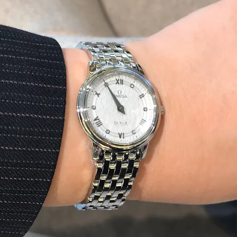 欧米茄omega女士手表碟飞系列优雅气质镶钻时尚商务宴会女士石英表