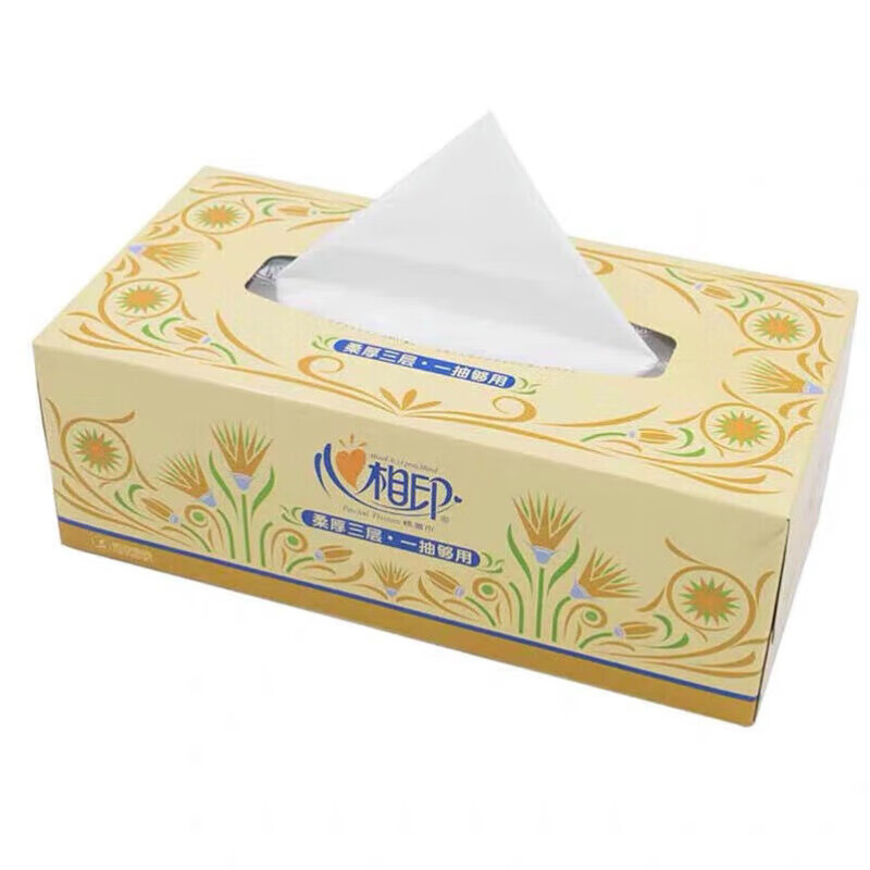 心相印 盒抽纸ft18090 三层90抽/盒 6盒/提 (计价单位:盒)