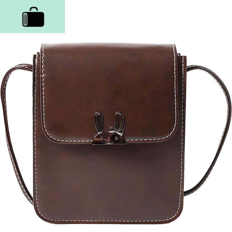 放手机的小包包女装手机包百搭零钱包夏天方包纯色手机袋竖款斜挎NEW LAKE 咖啡色