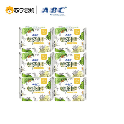 ABC日用卫生巾 纤薄网感棉柔240mm*8片*6包（48片）N81