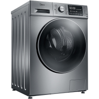 美的（Midea）MG100-1463DY 10公斤大容量直驱变频节能滚筒洗衣机 家用全自动 时尚巴赫银 省电耐用
