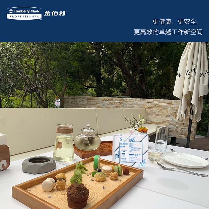 适高(Scott) 原生木浆餐巾纸 折叠式 230*230mm/张 75张/包 12包/袋 1袋 0745-20 金佰利