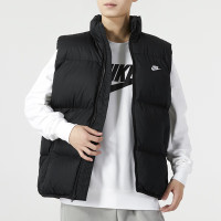 耐克NIKE男装新款羽绒立领防风保暖运动休闲马甲FB8184-010 ZP XXL FB7374-010/黑色