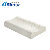 睡眠博士(AiSleep)枕芯 人体工学儿童进口乳胶枕 泰国乳胶护颈枕头 46*27*7/7cm
