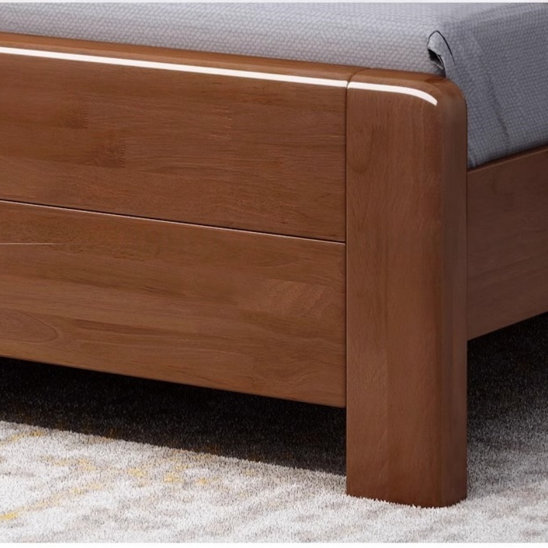 实木床套装1.2*1.9米 套高清大图