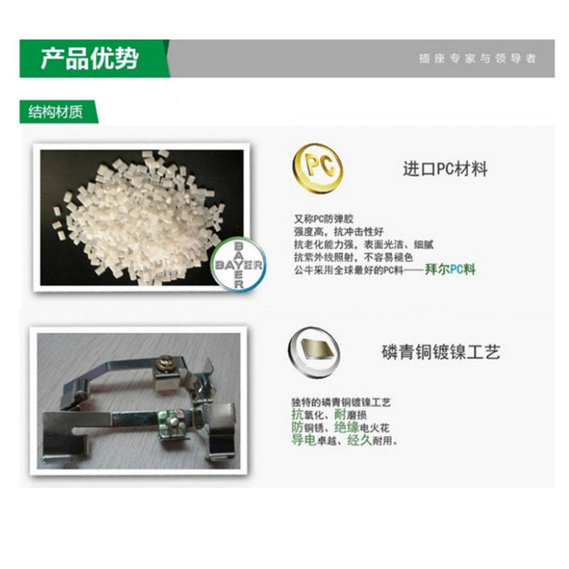 公牛 单相三极可拆插头,带保险管和指示灯,10A 250V,GNT-10FGNT-10F 10个插头