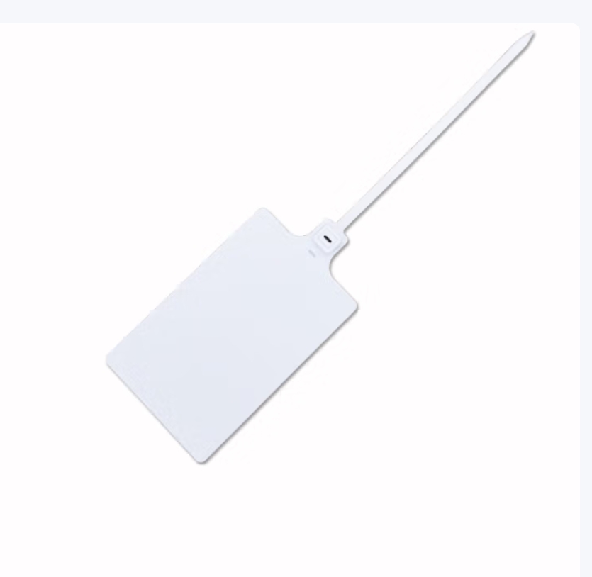 苏识 塑料封条大号吊牌记号封签物流标牌扎带 425mm白色 100根/包 AF233 包高清大图