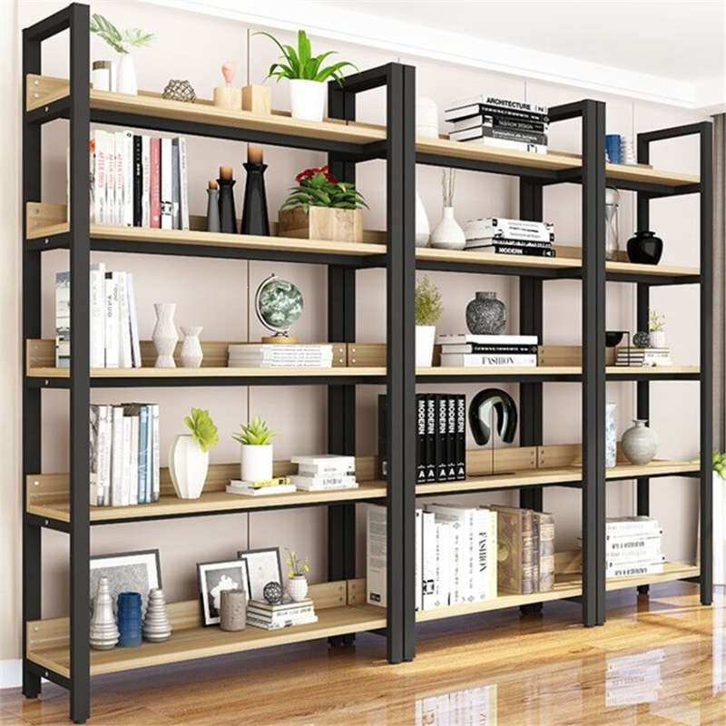 钢木货架置物架多层超市鞋包陈列架法耐fanai美容院产品展示柜化妆品