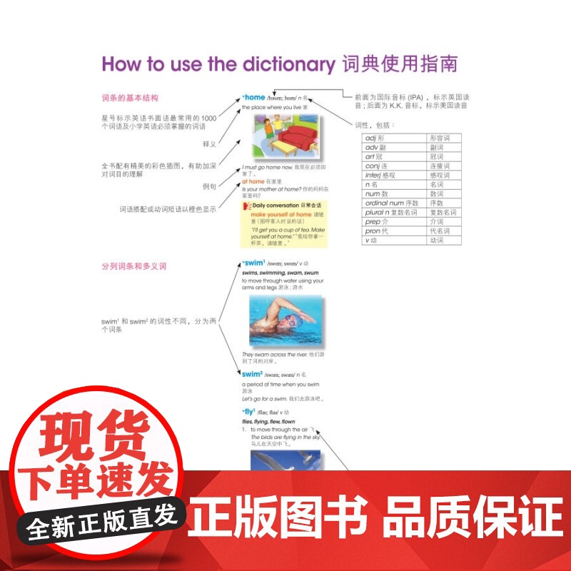 朗文图解小学生英汉词典 英汉双解词典附练习小学英语工具书课外辅导工具书上海译文出版社英语词汇升级版朗文图解儿童英汉词典高清大图