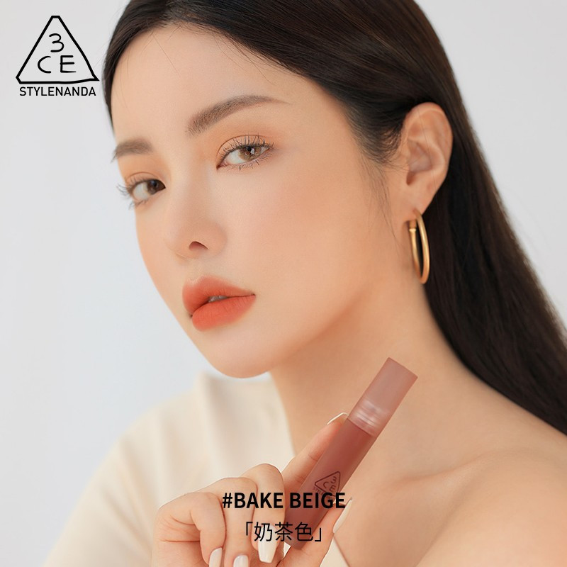 [新品]韩国3ce三熹玉 水雾唇釉#bake beige奶茶色 礼物送女友 学生