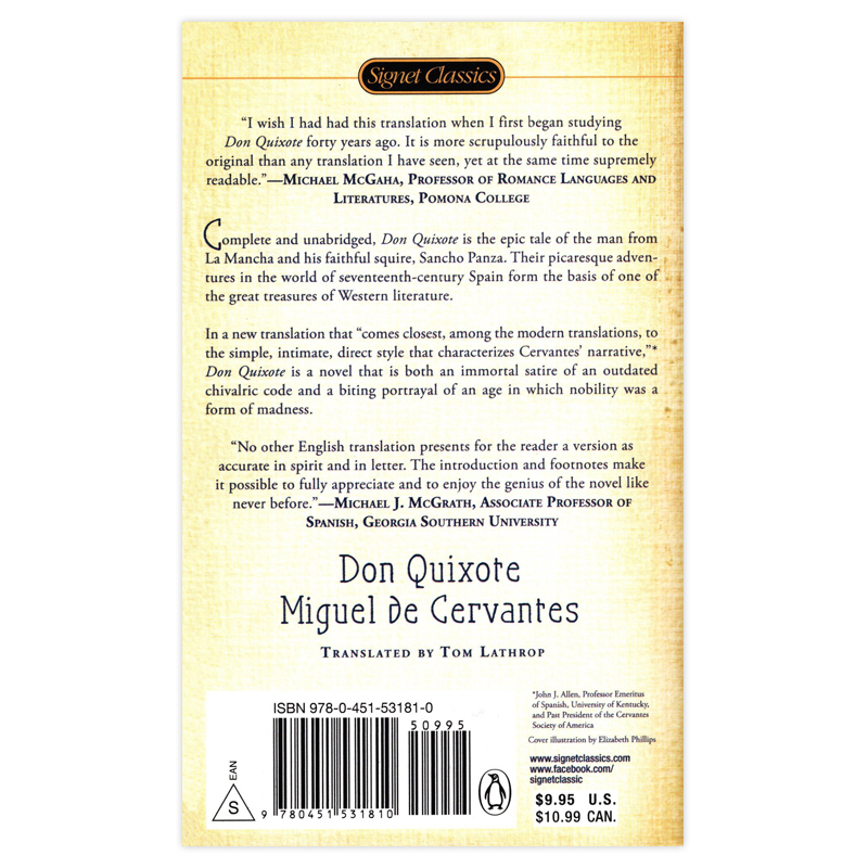 [正版]堂吉诃德 唐吉诃德 英文原版 Don Quixote 塞万提斯Cervantes 英译西班牙文学经典 世界名著高清大图