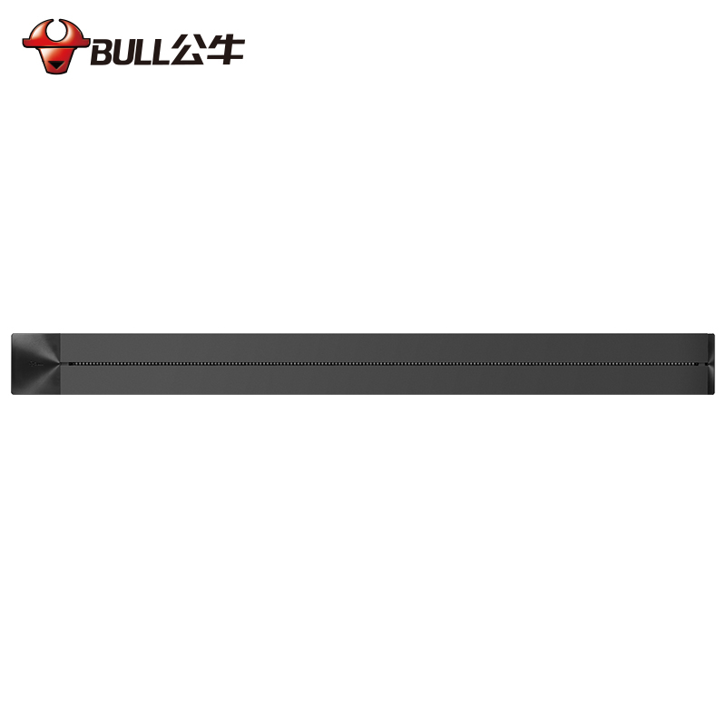 公牛(bull)GN-GB1黑色1000mm轨道插座+5个五孔移动轨道插座厨房专用电力滑轨插排家用多功能明装无线排插高清大图