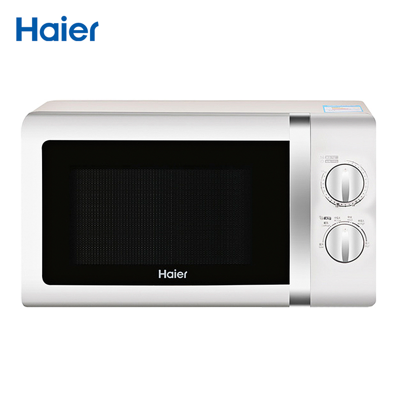 海尔(Haier)微波炉MZC-2070M1 20L家用小型转盘机械式微波炉 六档火力调控精准定时 白色 微波炉